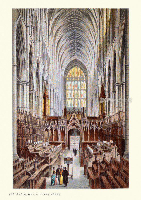 威斯敏斯特教堂唱诗班，维多利亚时期的伦敦，19世纪