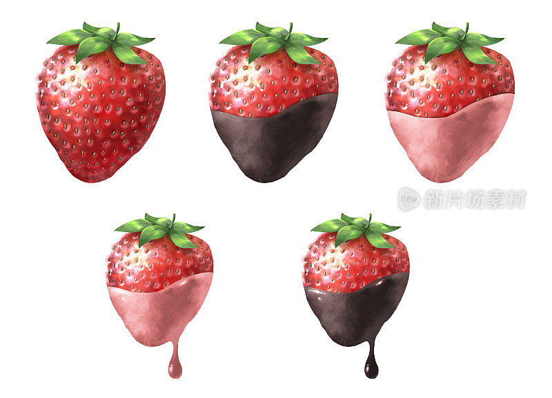 草莓巧克力火锅的插图