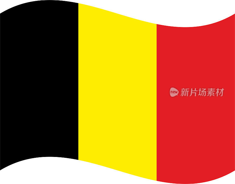 比利时挥舞着国旗