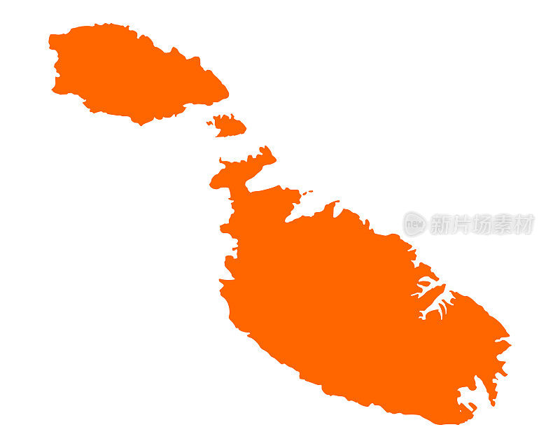马耳他的地图