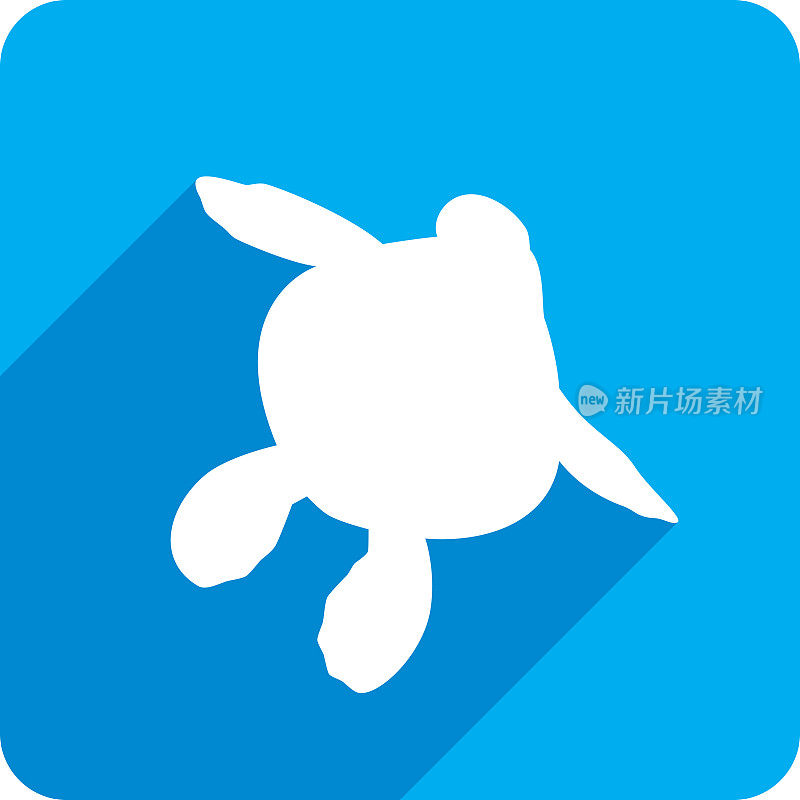 海龟图标剪影