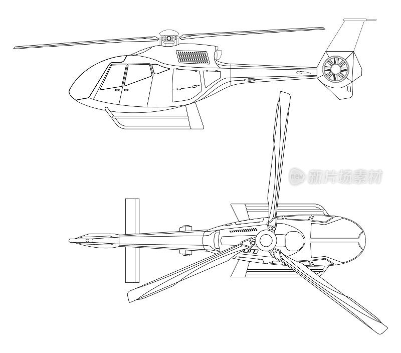 典型的商业直升机