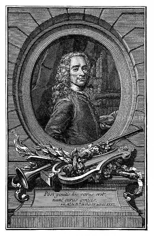 法国作家和哲学家，弗朗索瓦-玛丽·阿鲁埃，以伏尔泰而闻名。伏尔泰生于1694年，卒于1778年。