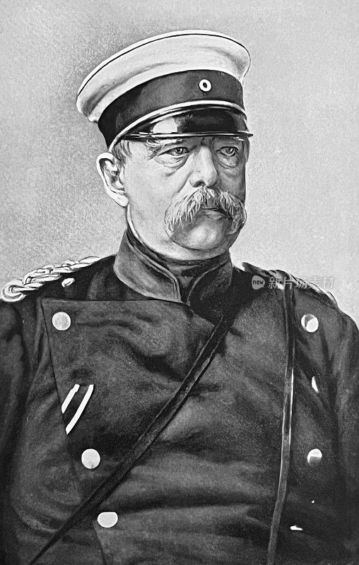 1870年,奥托・冯・俾斯麦身穿制服