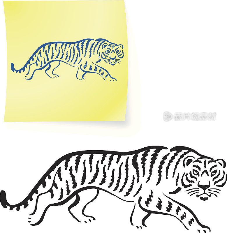 老虎绘图贴它的注意事项