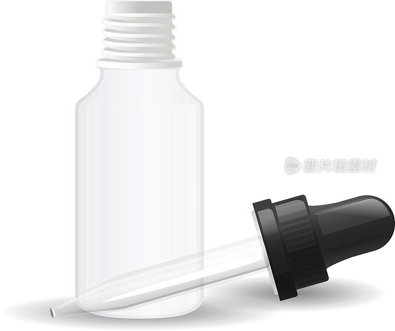 白色塑料瓶与滴管-插图