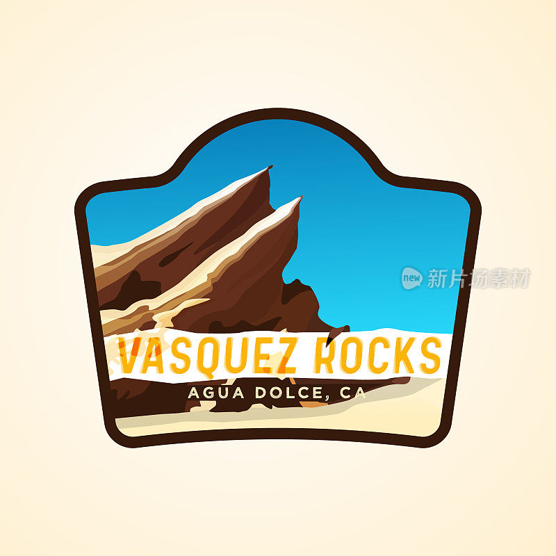 瓦斯克斯岩石旅行与岩石标志概念