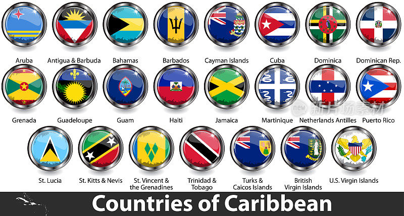 加勒比国家徽章