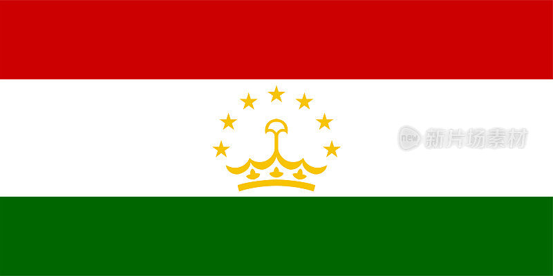 世界的国旗，塔吉克斯坦