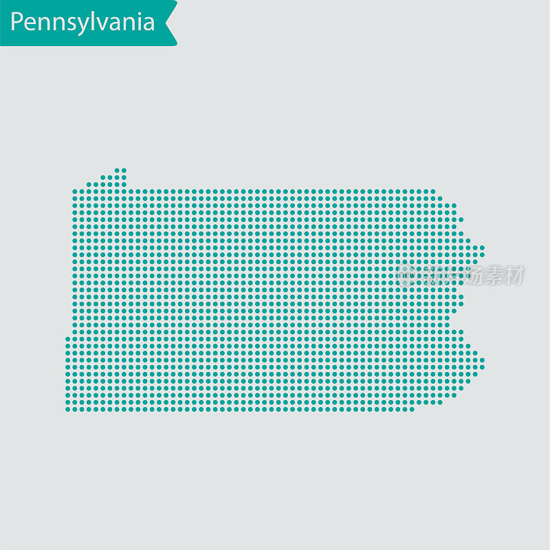 宾夕法尼亚州的地图