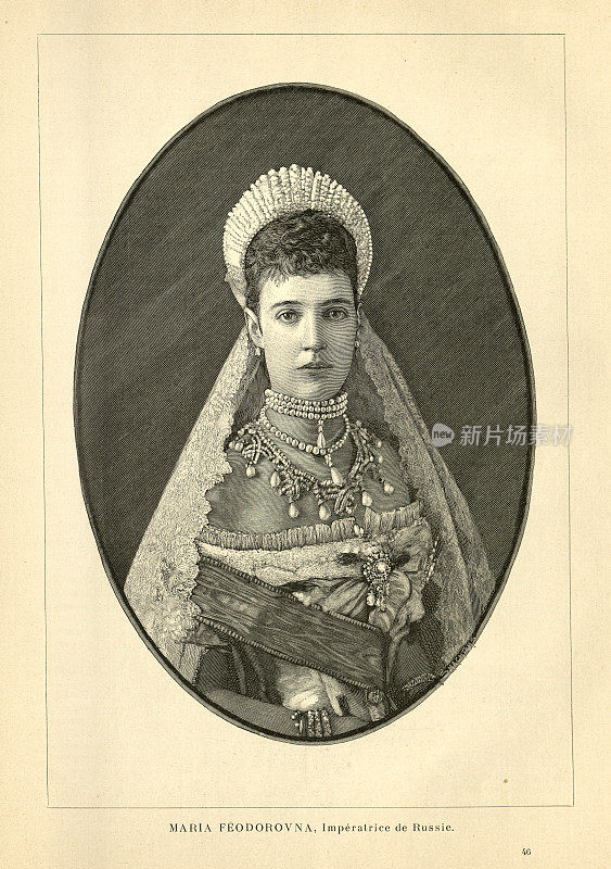 玛丽亚・费奥多罗夫娜，丹麦的达格玛，1881年至1894年的俄罗斯皇后，亚历山大三世皇帝的妻子