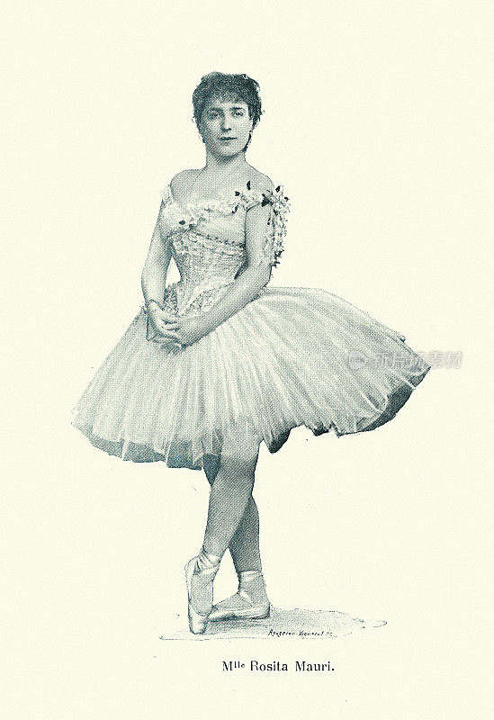罗西塔・毛里，西班牙芭蕾舞演员，1890年代，19世纪历史