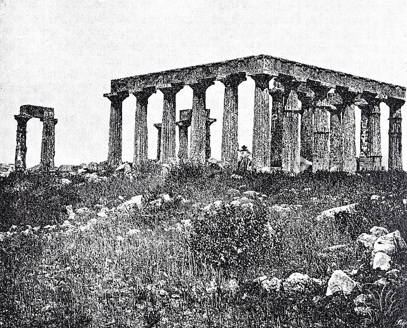 埃伊纳岛宙斯神庙的废墟