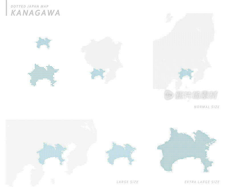 点日本地图集，神奈川