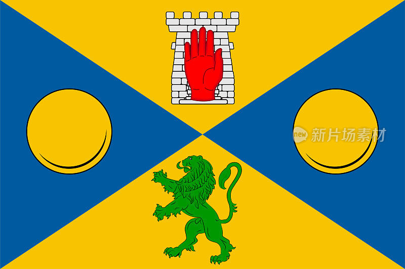 爱尔兰卡万市的旗帜