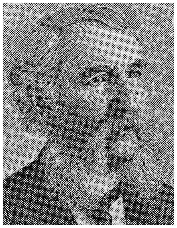 著名人物的古董肖像:詹姆斯・W・帕克斯顿