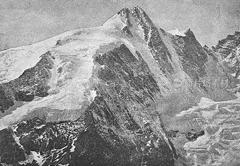 Gro?glockner seen from the Hoffmannshüte