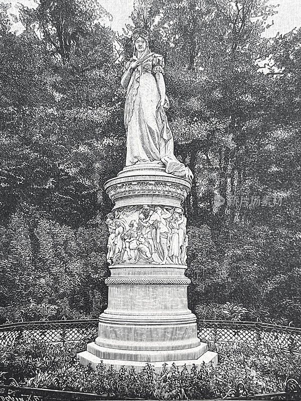 柏林――蒂尔加藤的路易丝女王雕像