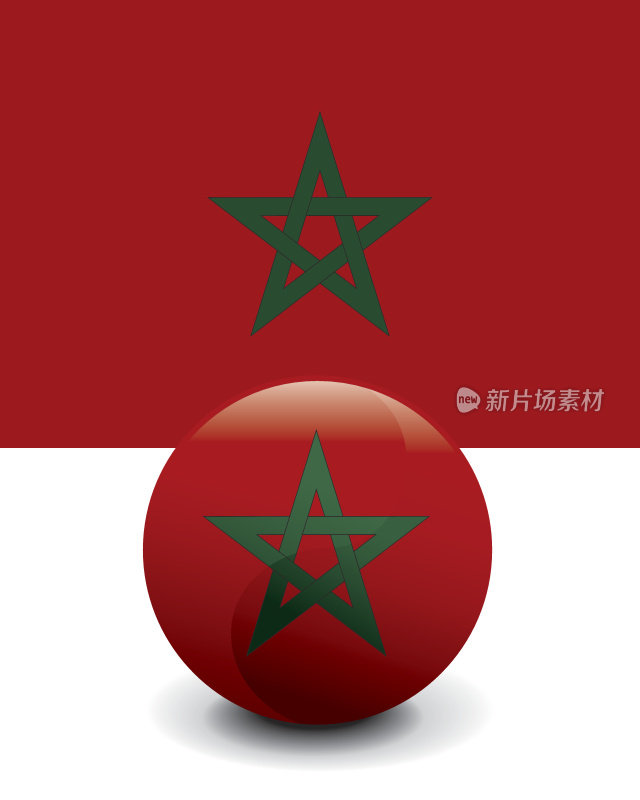 水晶球旗-摩洛哥