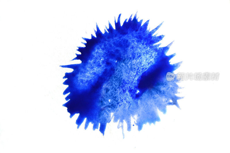 蓝色水彩抽象背景