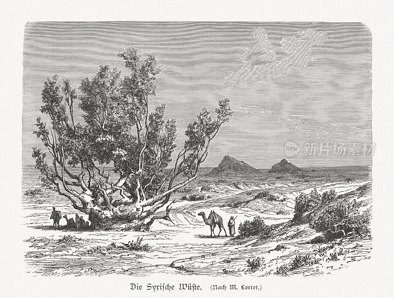 《叙利亚沙漠》木刻版，1897年出版