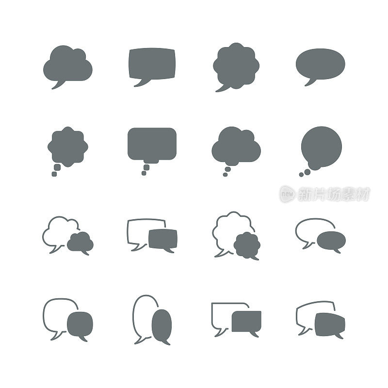 语音气泡图标