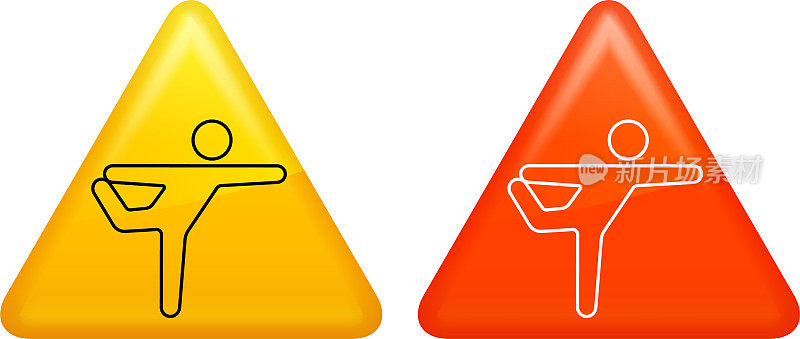 一个男人伸展的图标