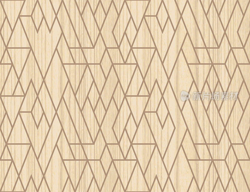 无缝木材纹理几何图案