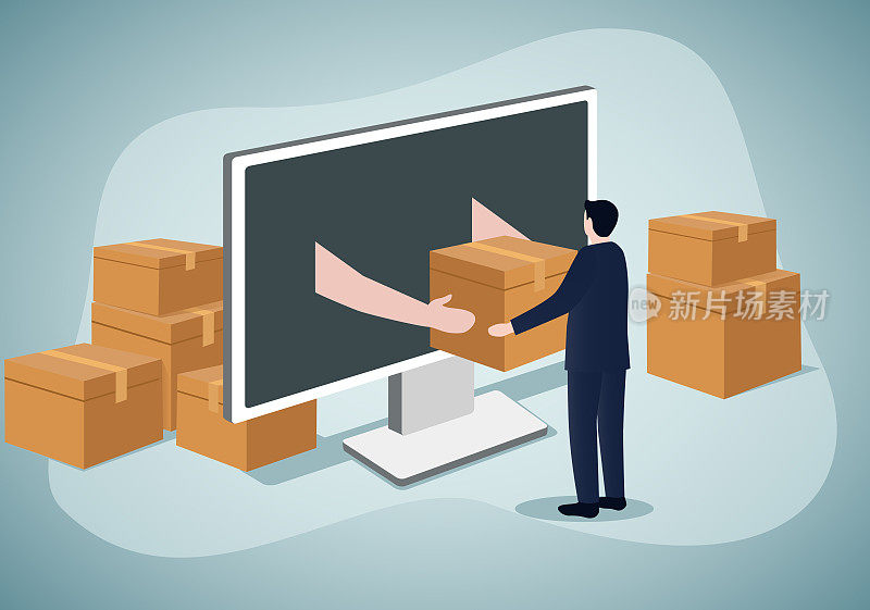 网上购物,快递服务