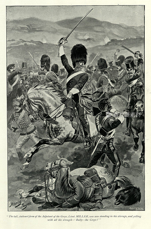 第二龙骑兵，克里米亚战争期间在巴拉克拉瓦战役中的皇家苏格兰灰骑兵，英国军事历史