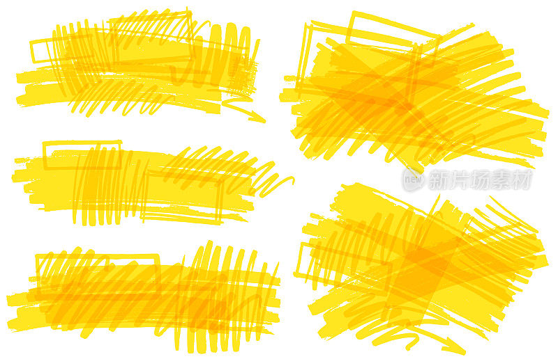 黄色纹理形状背景