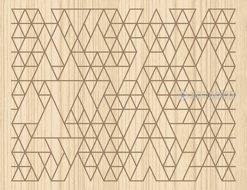 木材纹理几何图案
