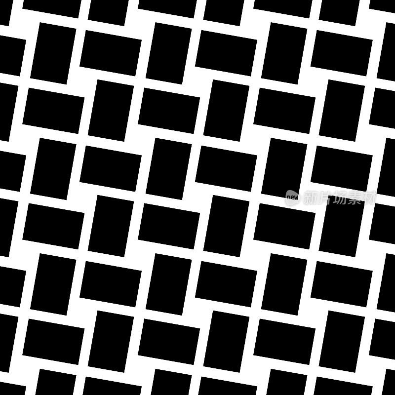 大的长方形在白色上形成格子图案的正方形