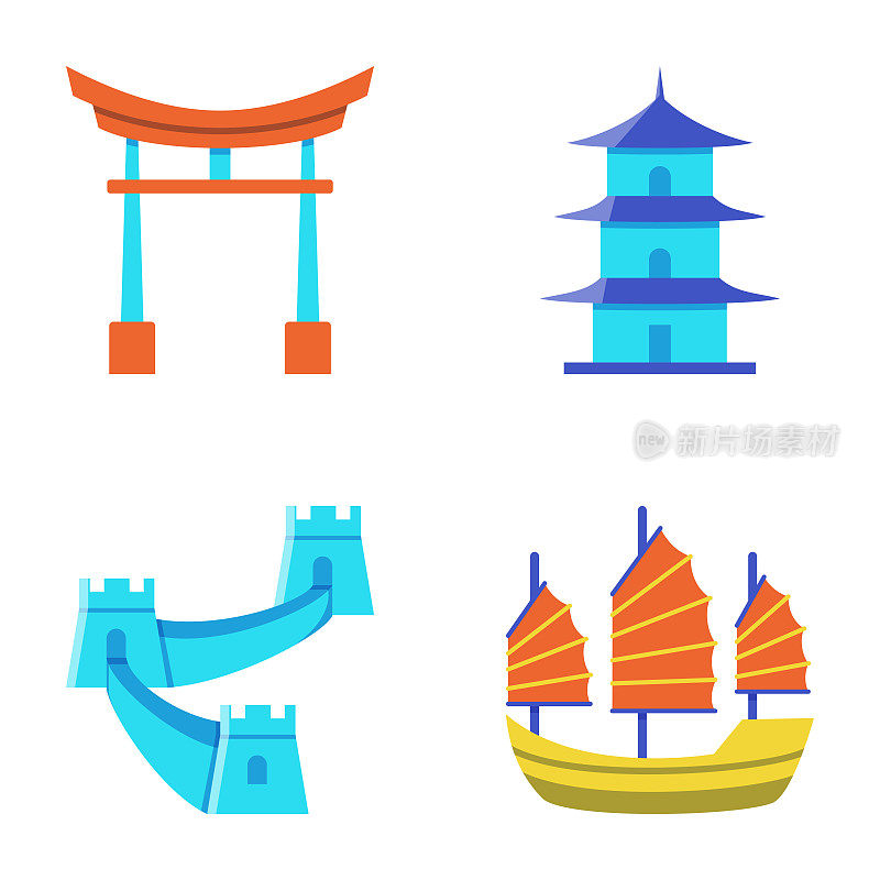 中国传统符号图标集
