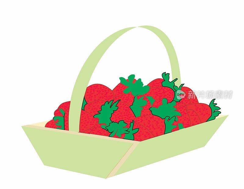 篮子的草莓