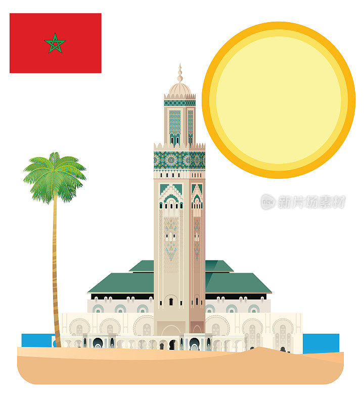 哈桑二世清真寺，卡萨布兰卡，摩洛哥