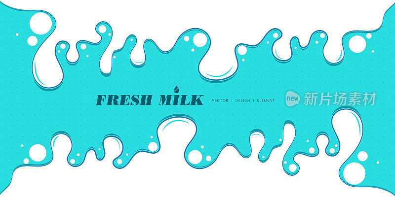 最初的概念海报为牛奶做广告