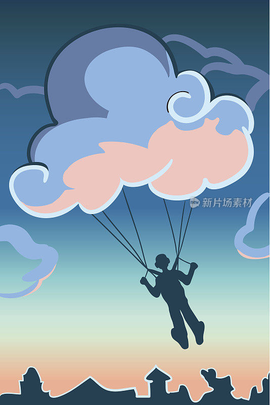 Cloud-parachute