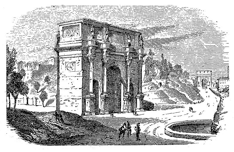 君士坦丁拱门，罗马