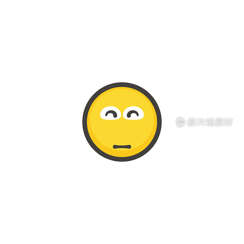 Emoticon平面设计轮廓线