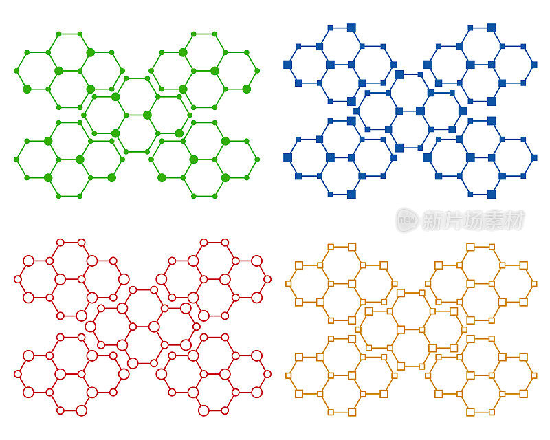 分子徽章图案套装