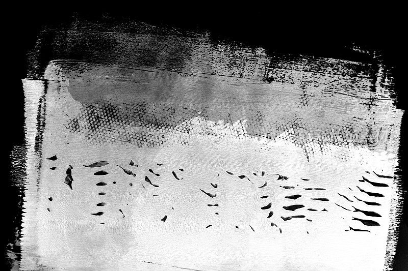 抽象的黑色和白色垃圾gelprint背景