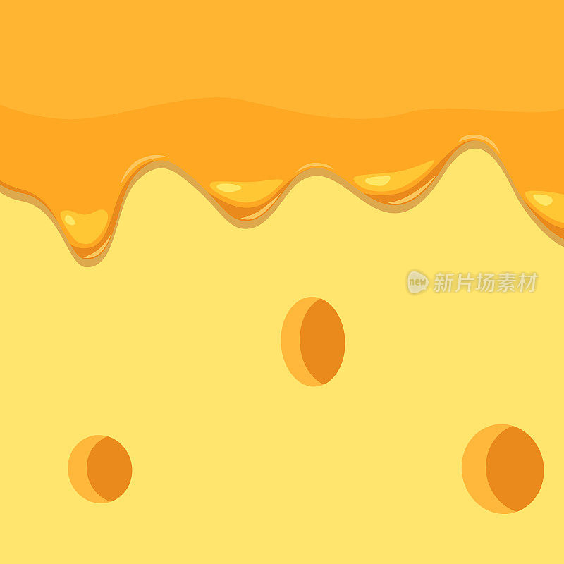 融化奶酪的插图