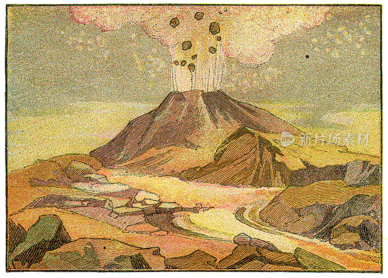 1887年火山雕刻