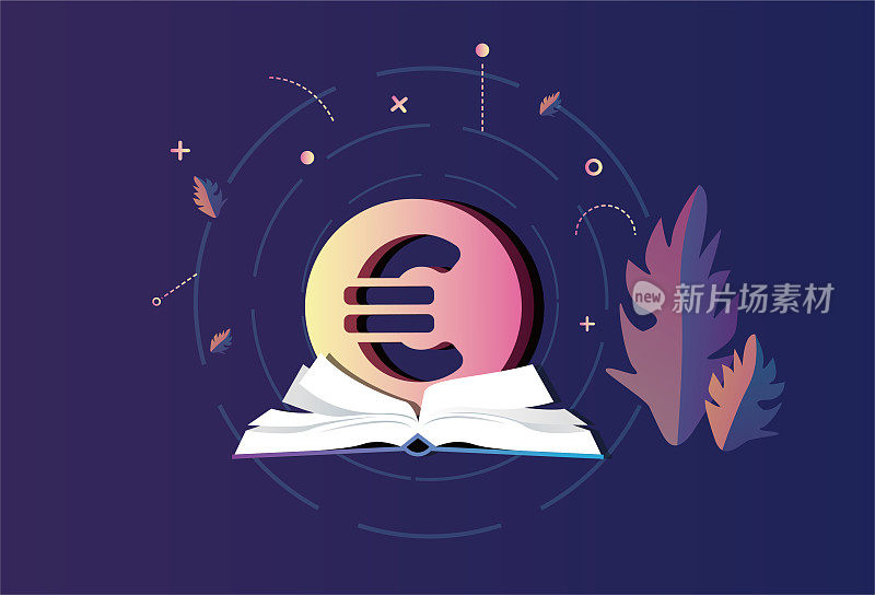 书箱和欧元，知识就是财富