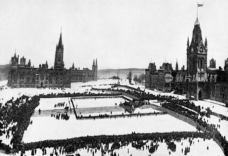 渥太华西北骑警阅兵准备参加第二次布尔战争――19世纪