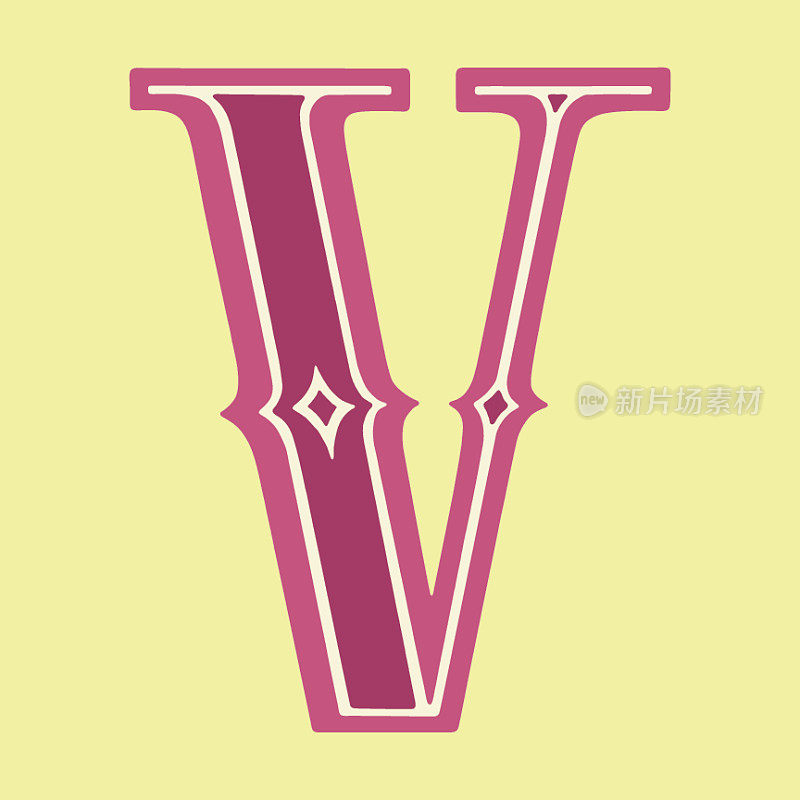 字母V