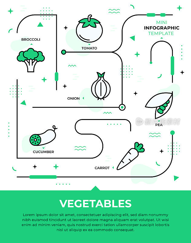 蔬菜信息图表设计
