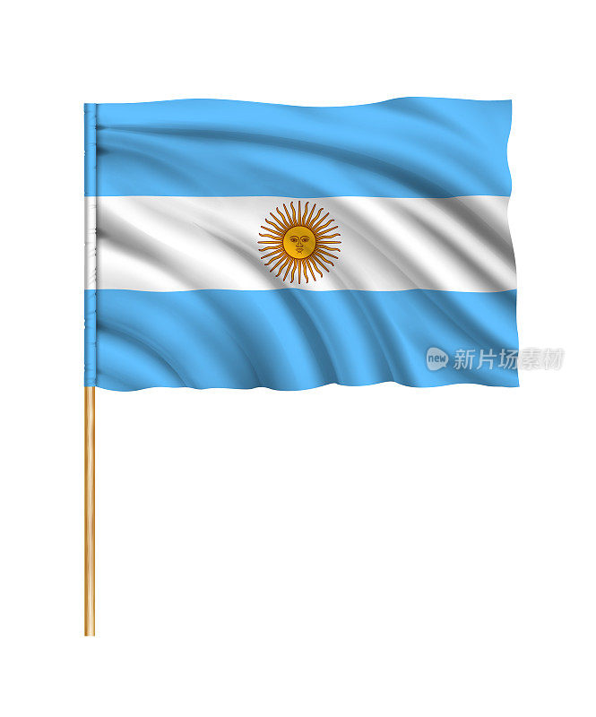 阿根廷国旗矢量图