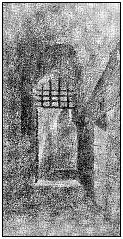 古董插图:威尼斯的牢房